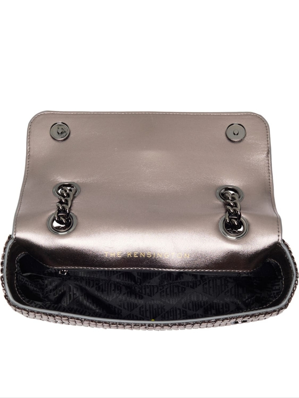 Kurt Geiger Newest Shoulder Bag with Gold Metaleather Chain - Picture 6 of 10
